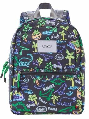 State Backpack - Kane Kids Neon Dino